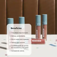ROM&ND - Tinta Labial ZERO VELVET TINT - 16 BURNY NUDE