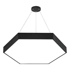SHOP EHOME BAG - Lampara Led Colgante Hexagono 60cm 50w Luz Friacalidaneutr Estructura Negro