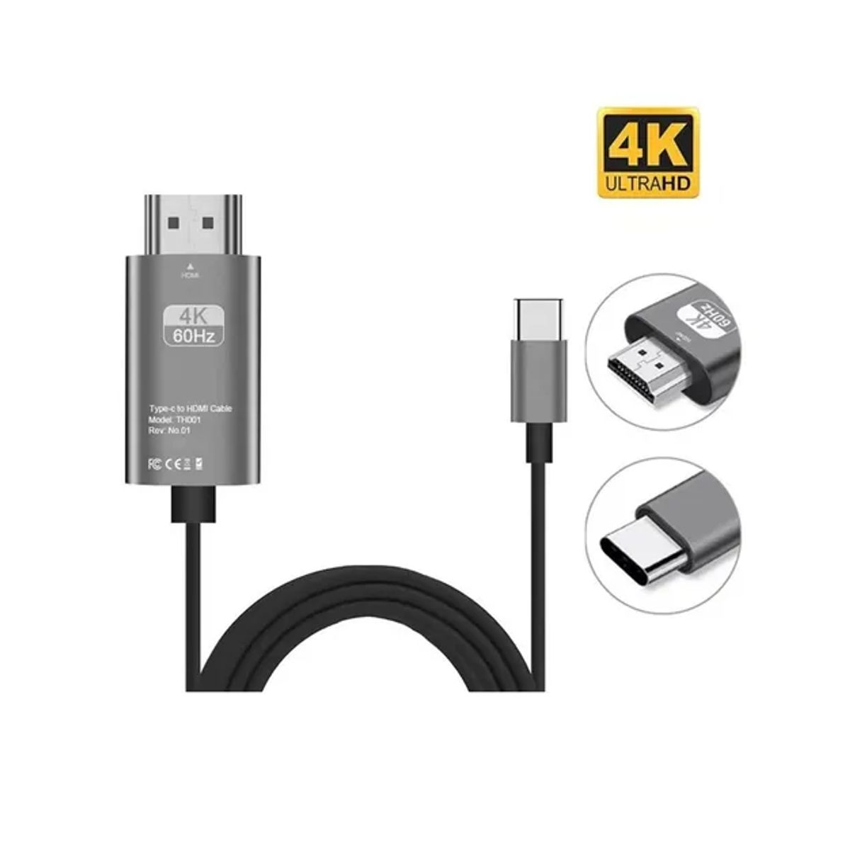 GENERICO - Cable Usb Tipo C A Hdmi Adaptador 4k2k Ultra Hd 30hz