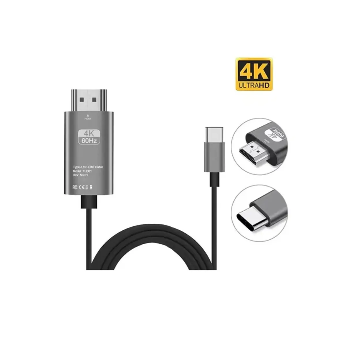 GENERICO - Cable Usb Tipo C A Hdmi Adaptador 4k2k Ultra Hd 30hz