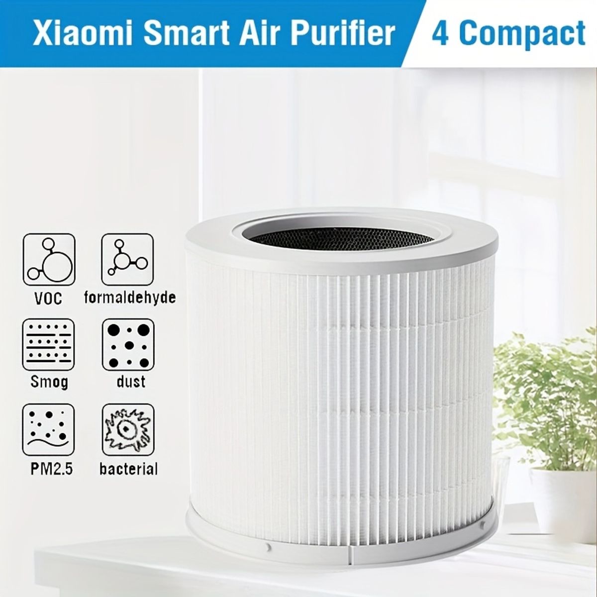 XIAOMI - Filtro Purificador De Aire Inteligente Xiaomi 4 Compact Filter