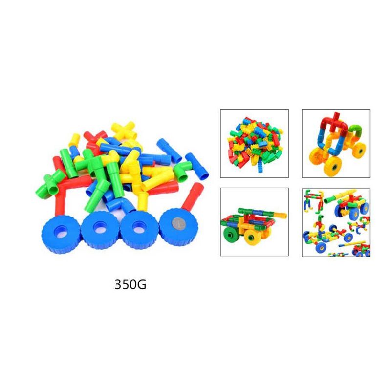 GENERICO - Juego Bloques Tubos Conectores