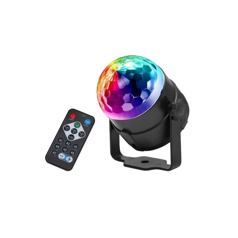 GENERICO - Luces Led Disco Bola Para Fiestas Rgb Automática Con Control