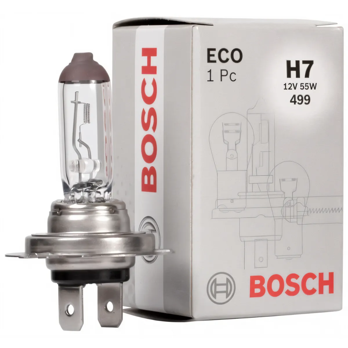 BOSCH - Ampolleta H7 Bosch 12v 55w