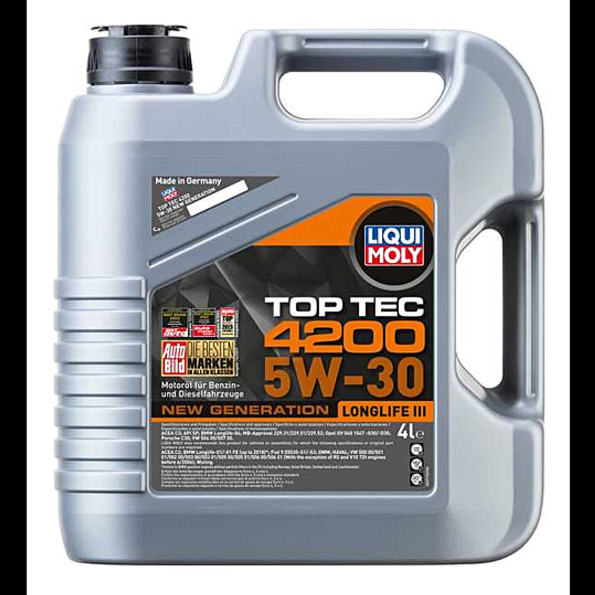 LIQUI MOLY - Aceite Liqui Moly Top Tec 4200 5W-30 4 lt