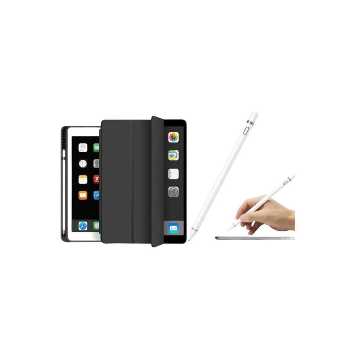 GENERICO - Pack Carcasa Smart Case Para iPad 9.7 + Lápiz Pencil