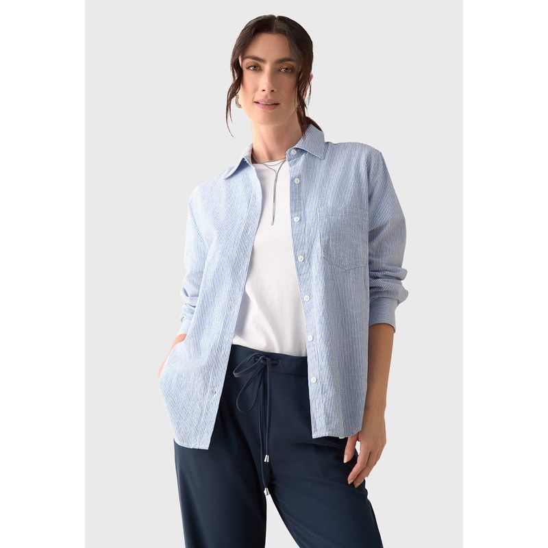 ESPRIT - Blusa Lino a Rayas Mujer Esprit ESPRIT