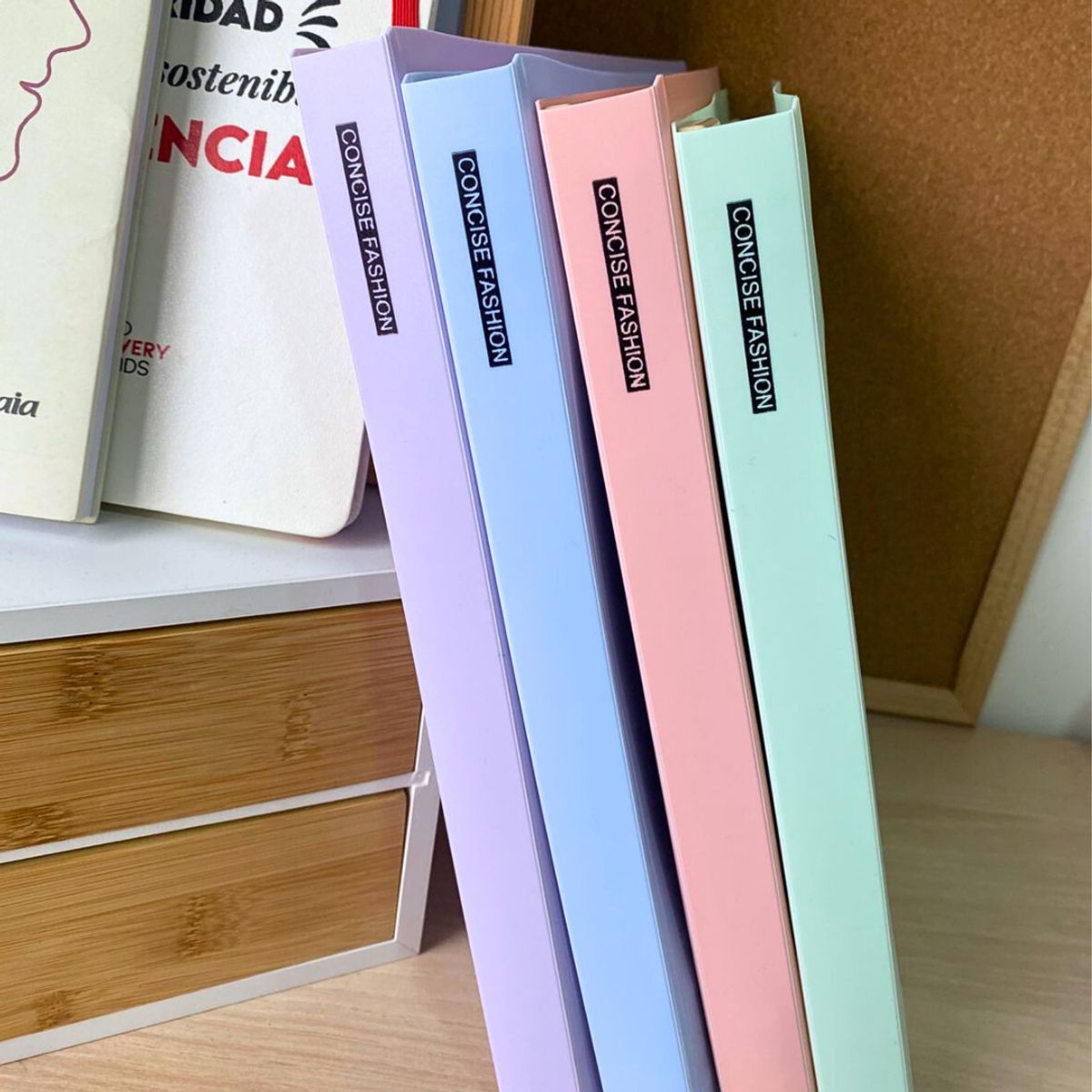 GENERICO - Libreta Anillada B5 Refill Carpeta Colores Pastel