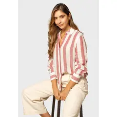 ESPRIT - Blusa Lino Moda Mujer