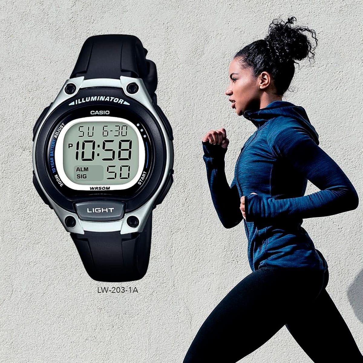 CASIO - RELOJ CASIO LW203-1A MUJER DEPORTIVO DIGITAL