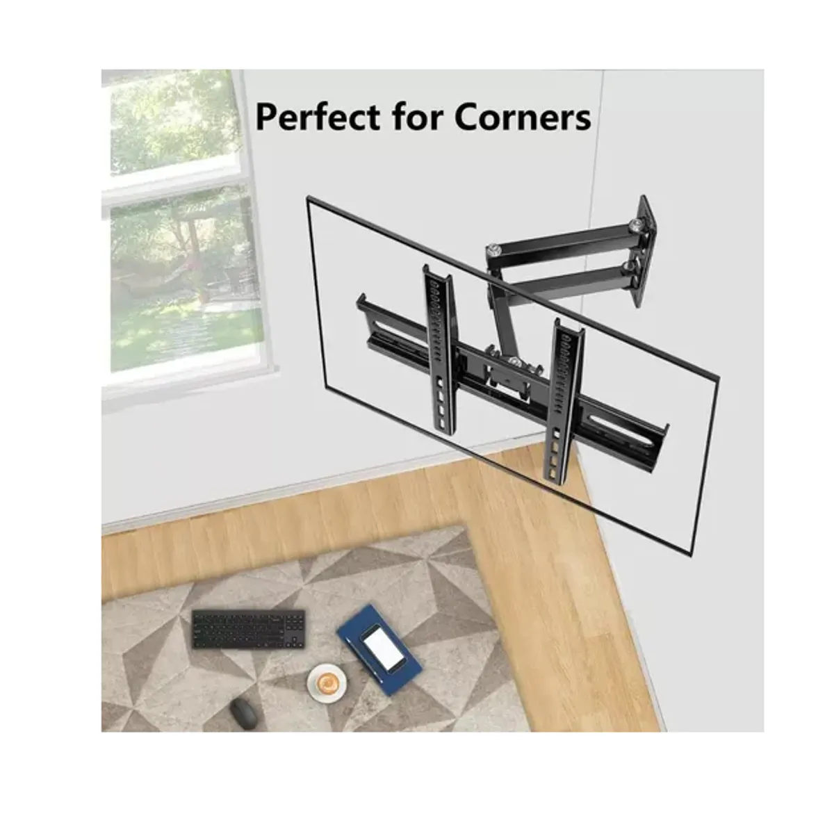 GENERICO - Soporte Tv Led Lcd Móvil Articulado 26-55 Soporta 25kg