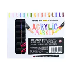 GENERICO - Marcadores Acrílicos Colores Pastel 8 Plumones Doble Punta