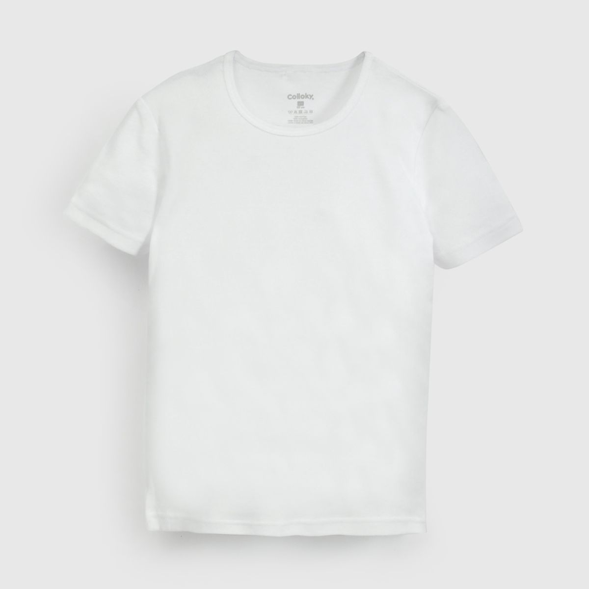 COLLOKY - Camiseta Unisex Blanco 57178 Colloky