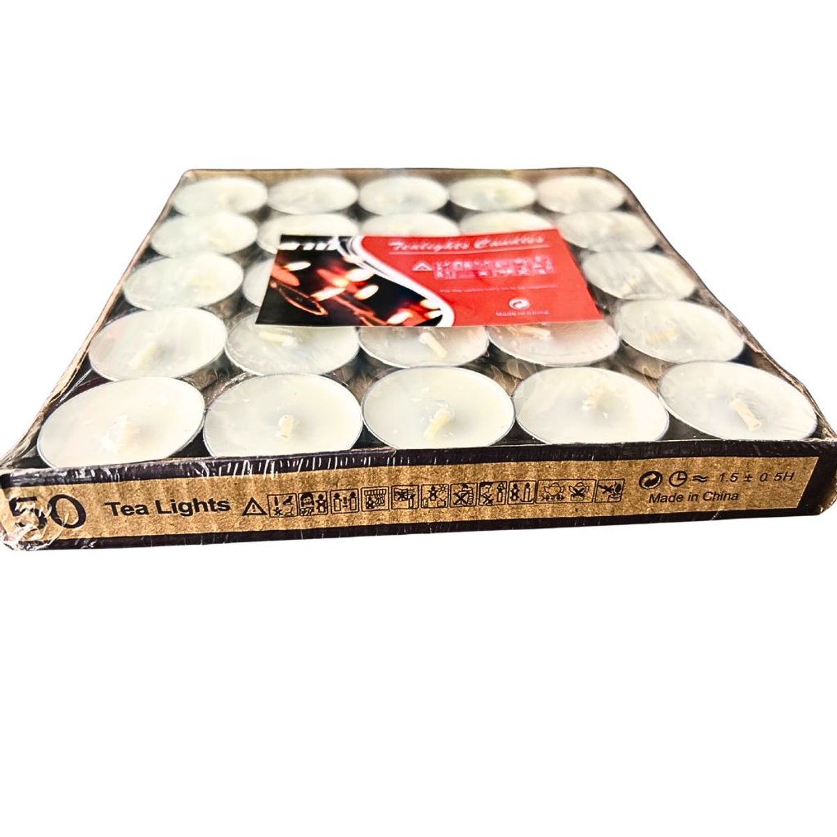 BOHEMIK - Velas Chicas Mini Tea Light Pack 100 Velas Color Blanco