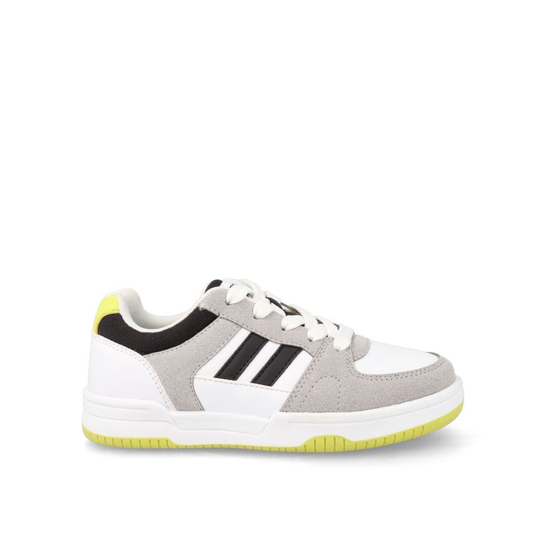 Zapatilla Niño Hem Gris-Amarillo