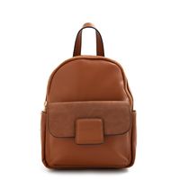 Mochila con tapa osaka pequeña café