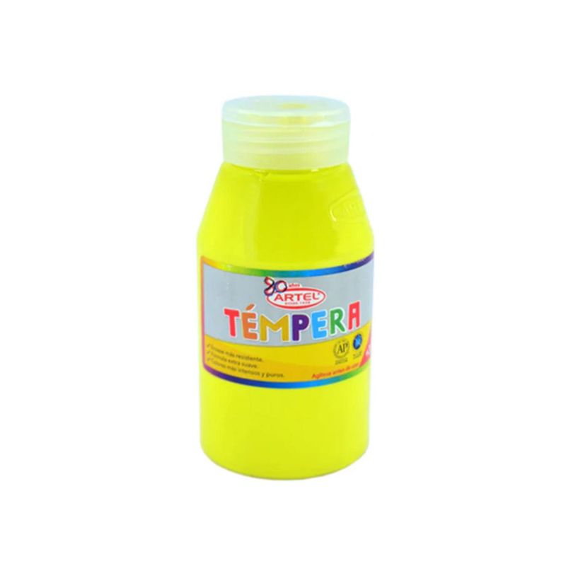 ARTEL - Frasco Tempera 250 Ml. Artel - Amarillo