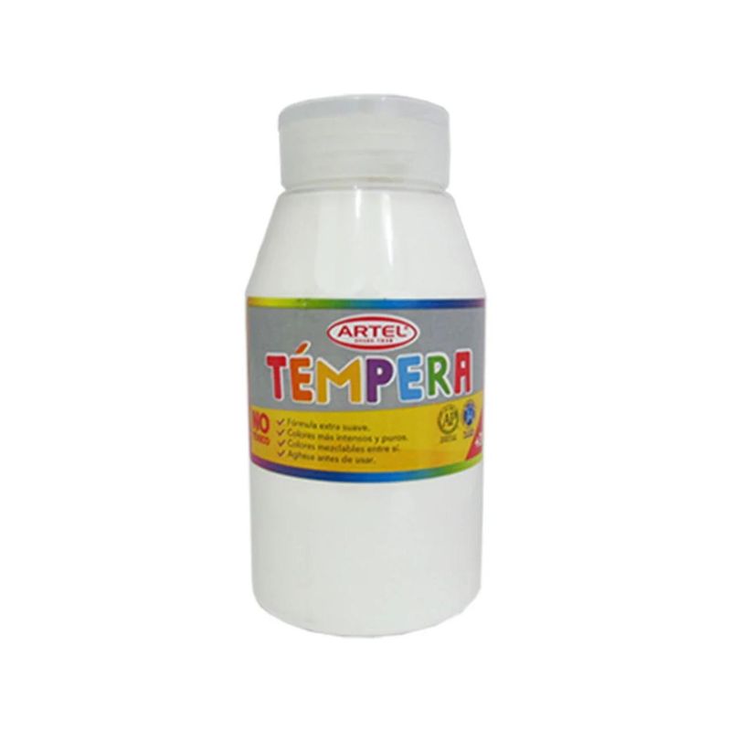 ARTEL - Frasco Tempera 250 Ml. Artel - Blanco