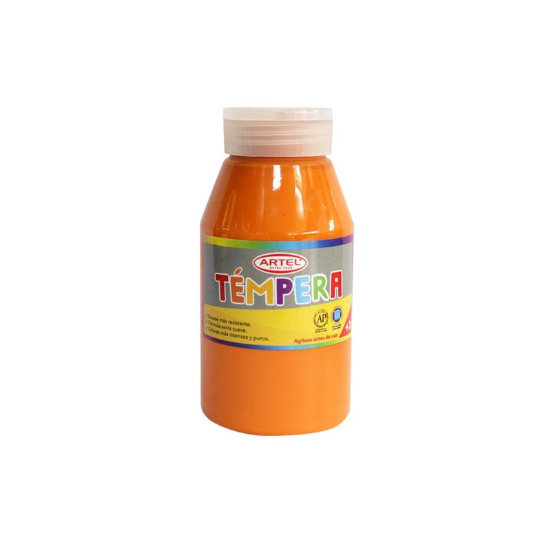 ARTEL - Frasco Tempera 250 Ml. Artel - Naranja