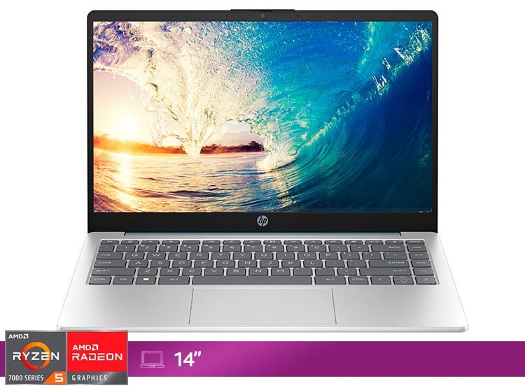 NOTEBOOK 14-EM0017LA AMD RYZEN 5 RAM 8GB SSD 512GB PANTALLA 14â FULL HD