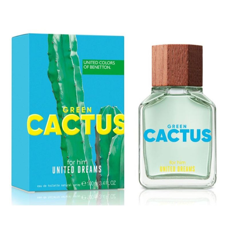 BENETTON - United Dreams Green Cactus EDT 100 ML For Him - Benetton