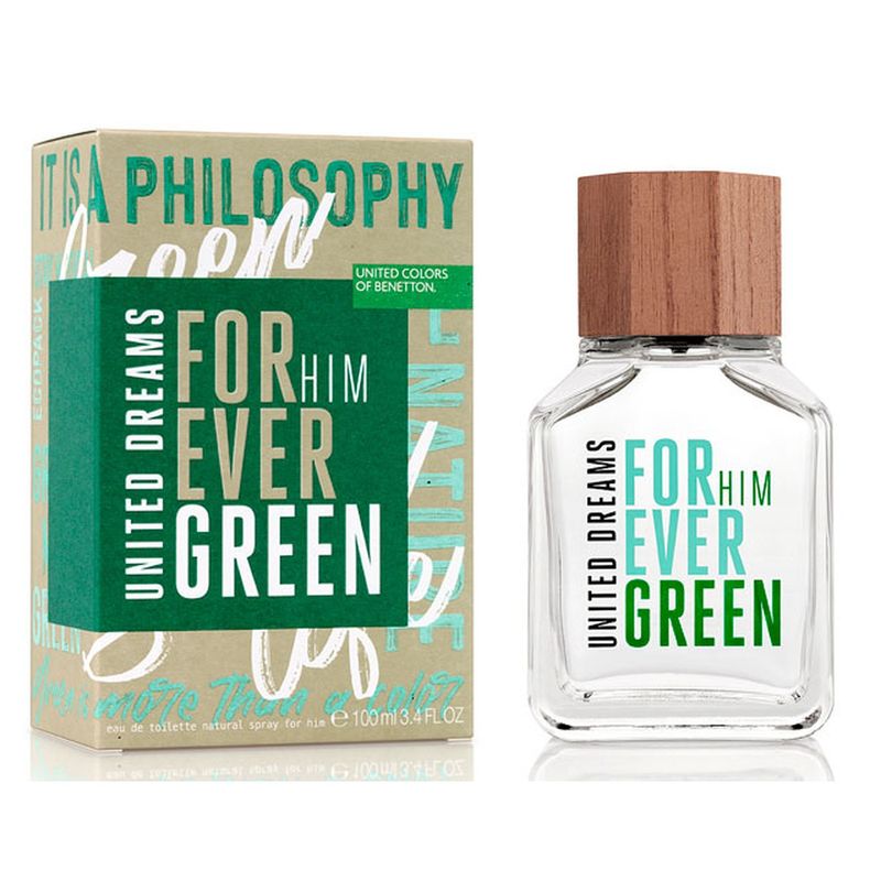 BENETTON - United Dreams Forever Green Him EDT 100 ML - Benetton