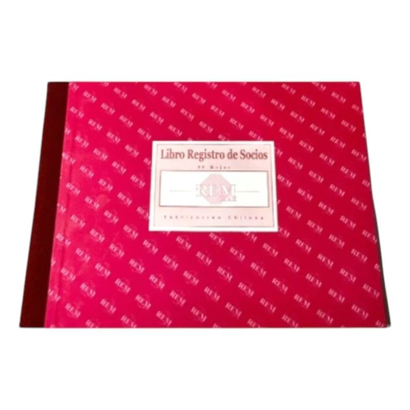 GENERICO - Libro Registro De Socios 50 Hojas Rem
