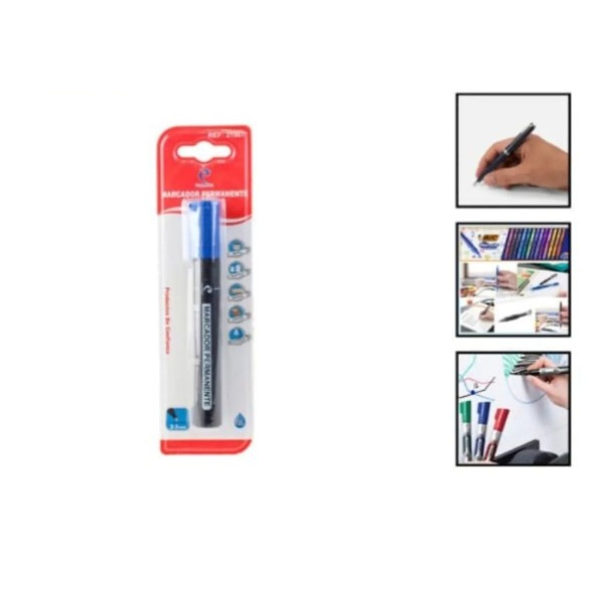 GENERICO - Marcador Permanente Set 3 Unidades