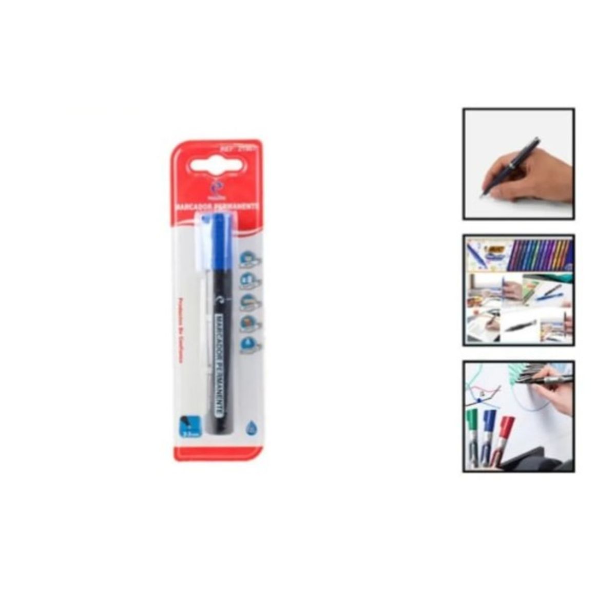 GENERICO - Marcador Permanente Set 3 Unidades