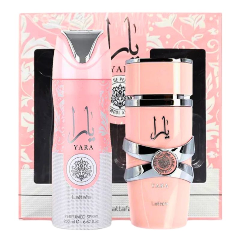 LATTAFA - Yara EDP 100 ML + Deo Spray 200 ML SET - Lattafa