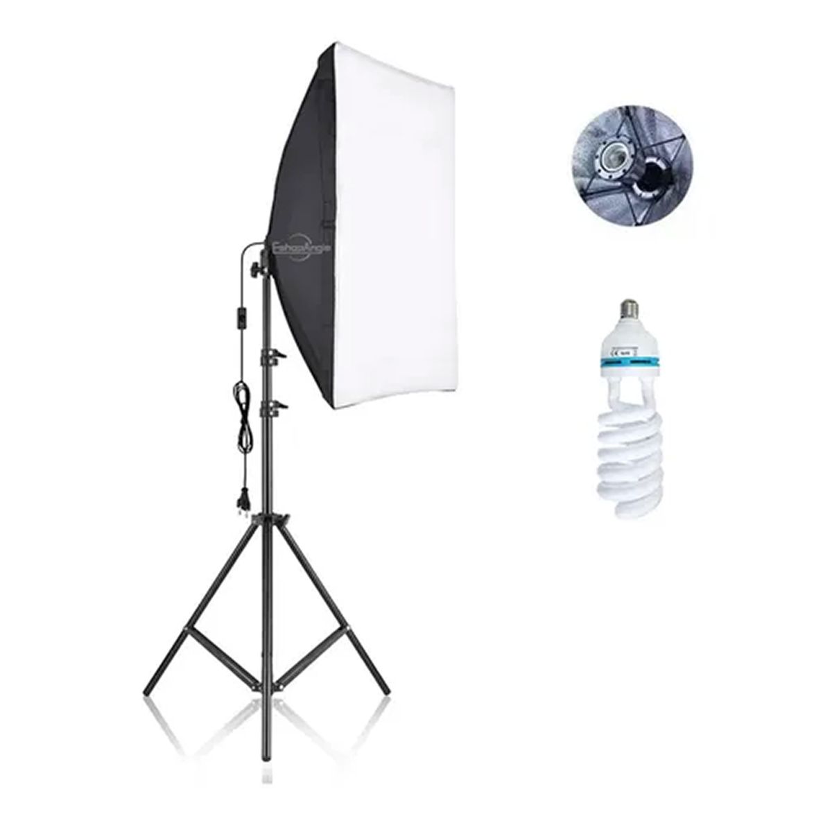 ESHOPANGIE - Kit De Iluminación Softbox Estudio De Fotografía + Ampolleta