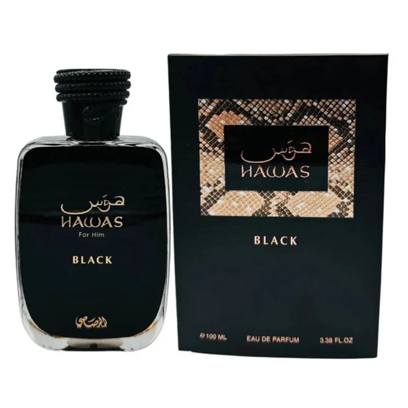 RASASI - Hawas Black EDP 100 ML for Men - Rasasi