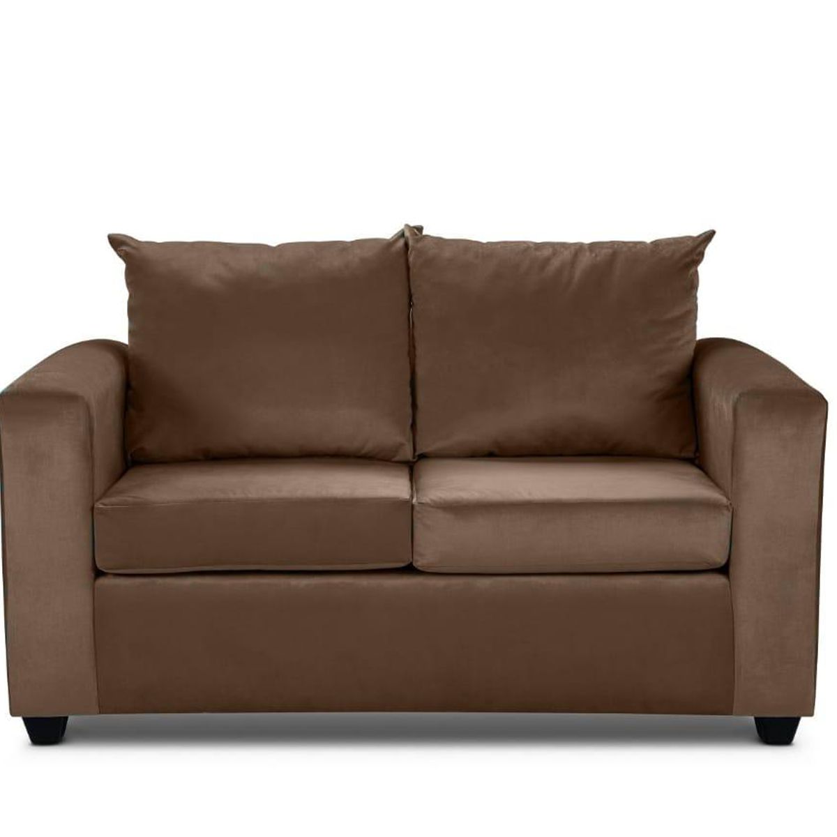 GENERICO - Sofá 2 Cuerpos Vitelio Cafe Felpa