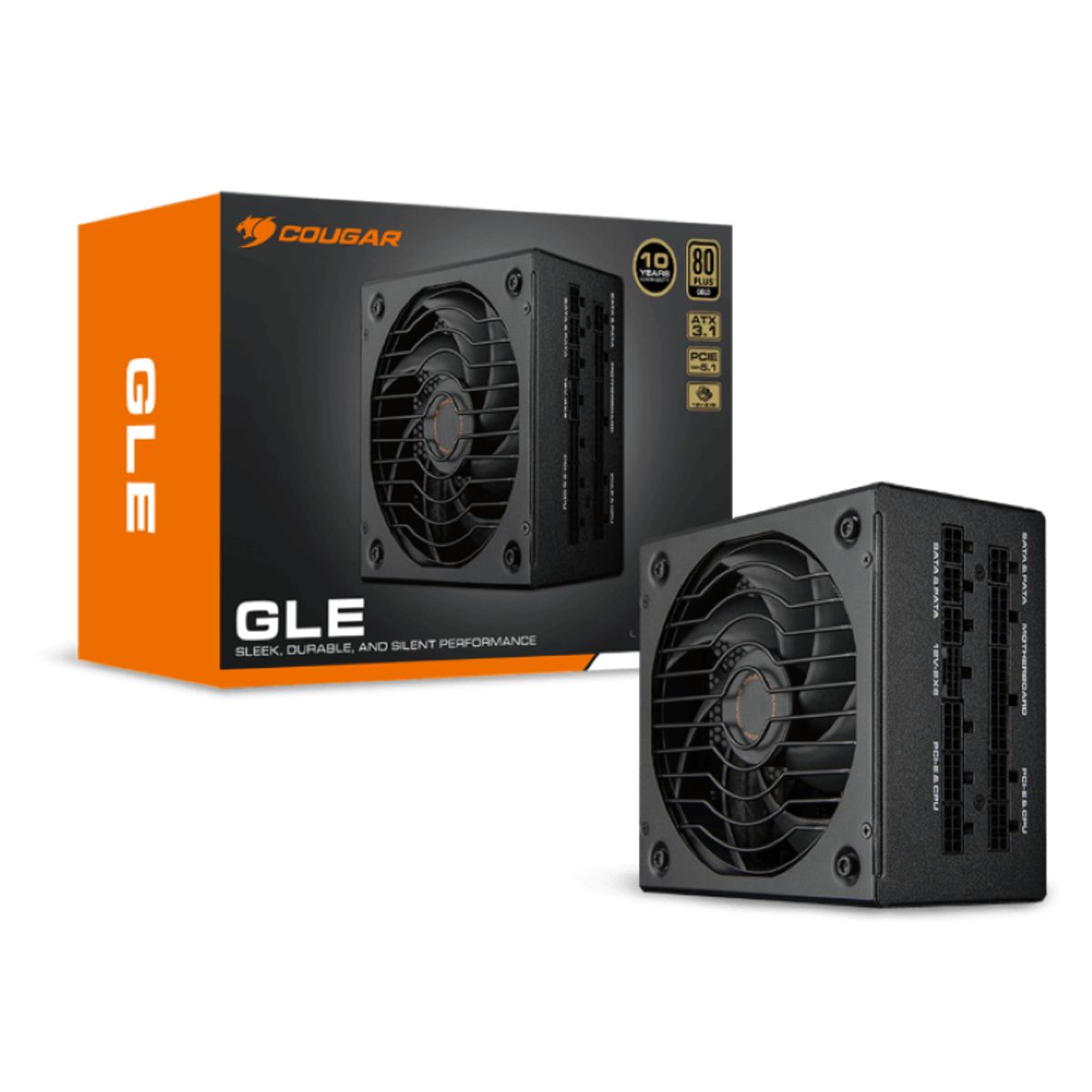 COUGAR - Fuente de Poder 1000W (Certificada) - Cougar GLE 1000 - 80 Plus Gold