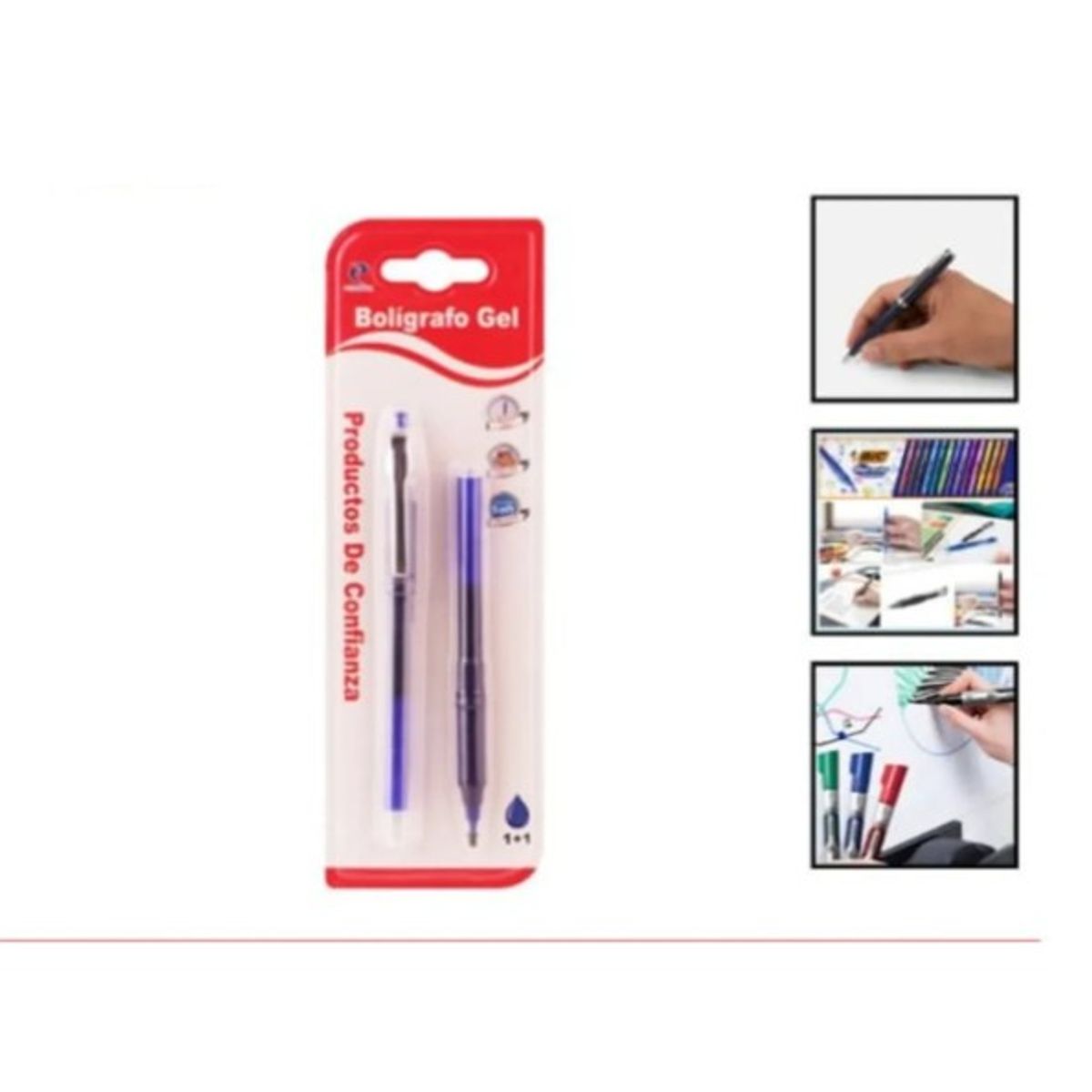 GENERICO - Set 3 Unidades De Boligrafos Gel Escolares