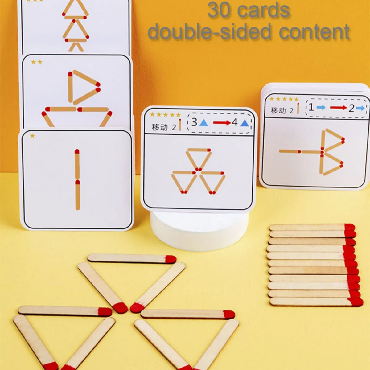 GENERICO - Juego Educativo De Palitos De Madera estilo Montessori