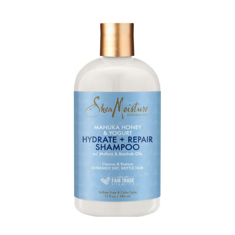 SHEA MOISTURE - Shampoo Hidratante y Reparador con Miel de Manuka y Yogur 384ml Shea Moisture