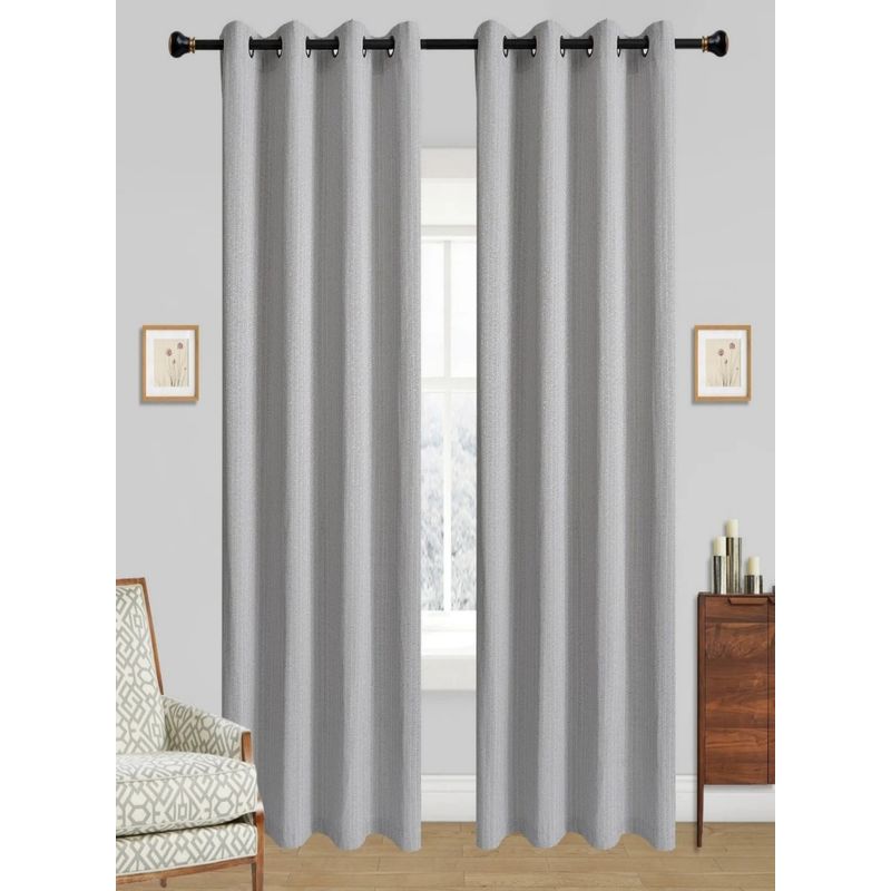 GENERICO - Cortinas Bumbu Liso Hogar 2 Panos 140x220 Cm