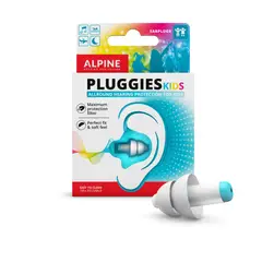 ALPINE - Protectores Auditivos Pluggies Kids – Para Niños de 3 a 12 Años