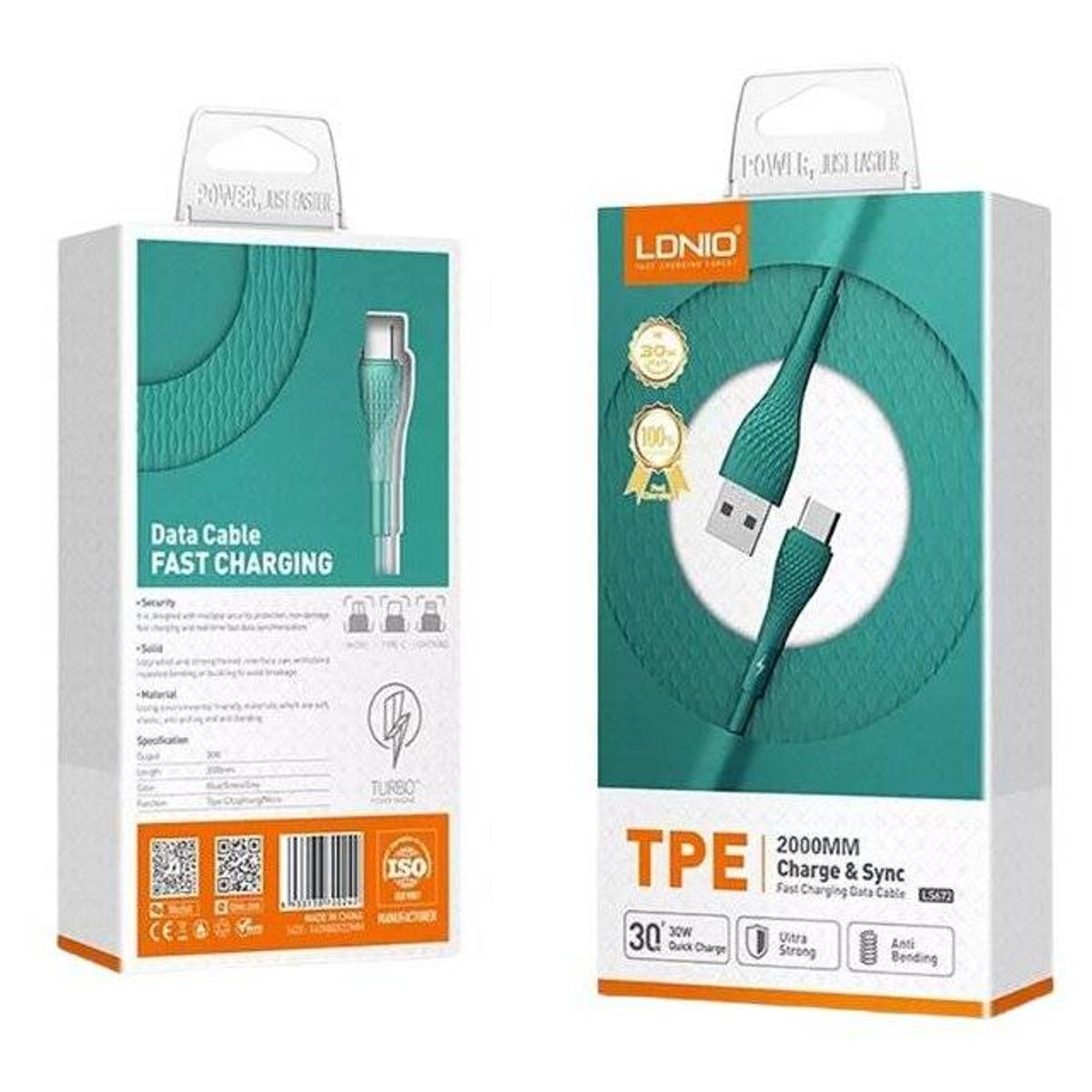 LDNIO - Cable iPhone 2m LDNIO LS672