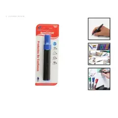 GENERICO - Lapiz Marcador Set 3 Unidades Azul