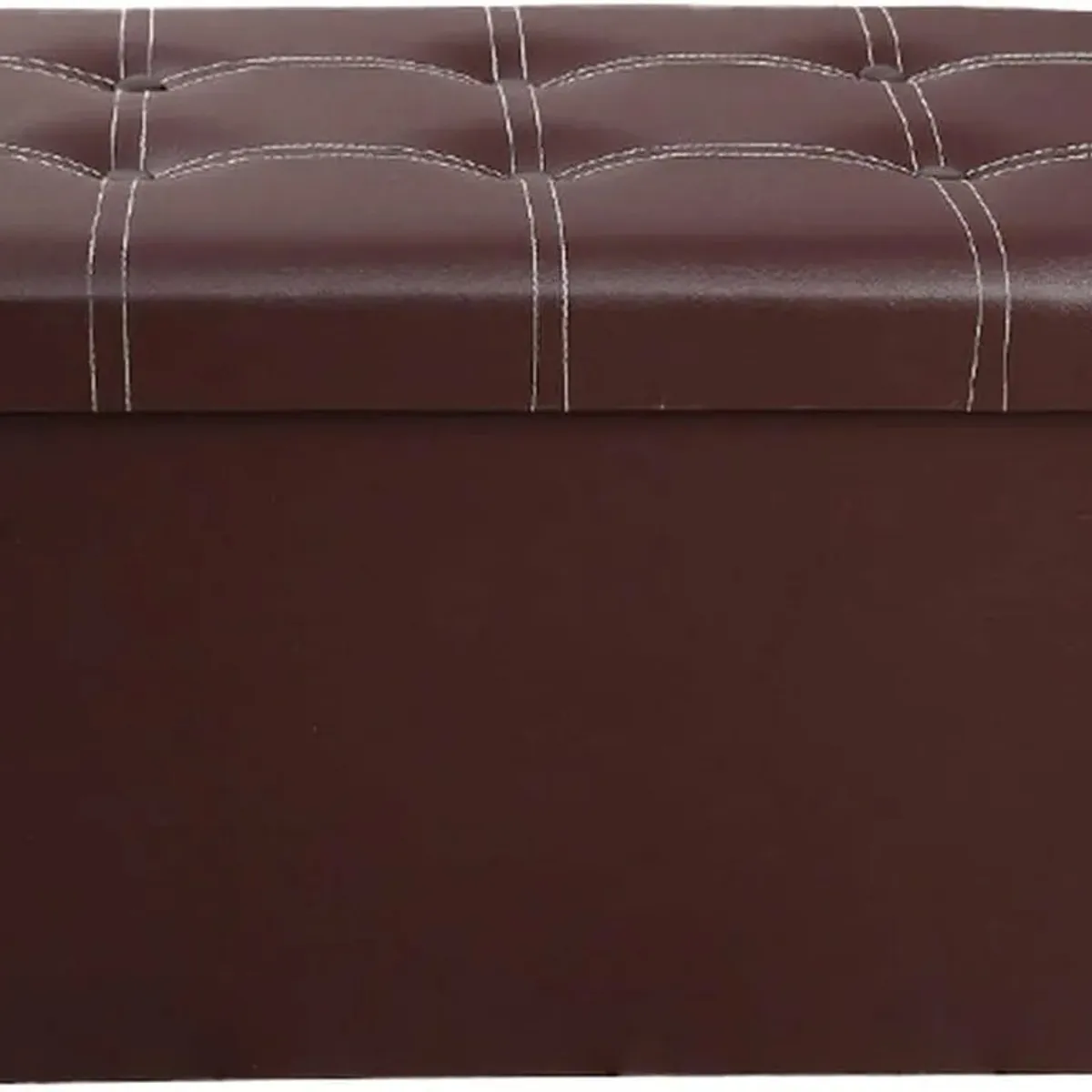 GENERICO - Baul Plegable Puff Organizador Banqueta Sillon Pie De Cama Marron