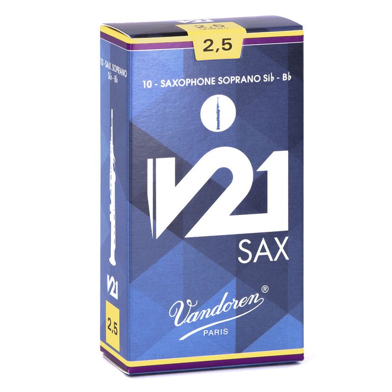 VANDOREN - Caja de cañas Saxo Soprano V21 N. 2.5 SR8025 Vandoren