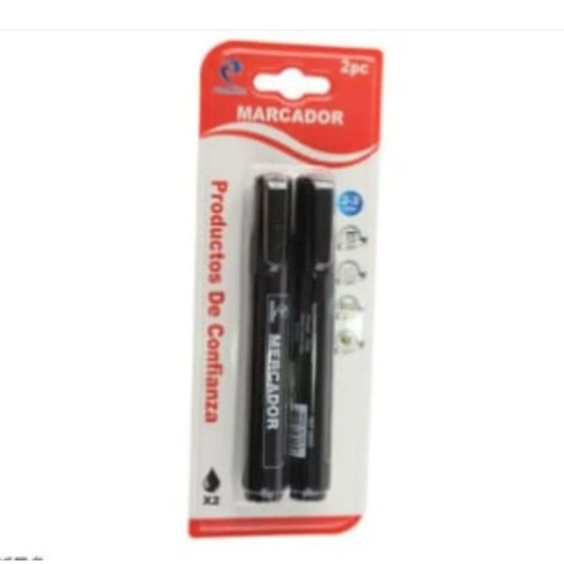 GENERICO - Lapiz Marcador Set 6 Unidades Negro