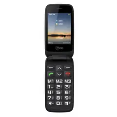 MLAB - Teléfono Senior Shell 4G SOS doble pantalla 28″ 177″ con base de carga