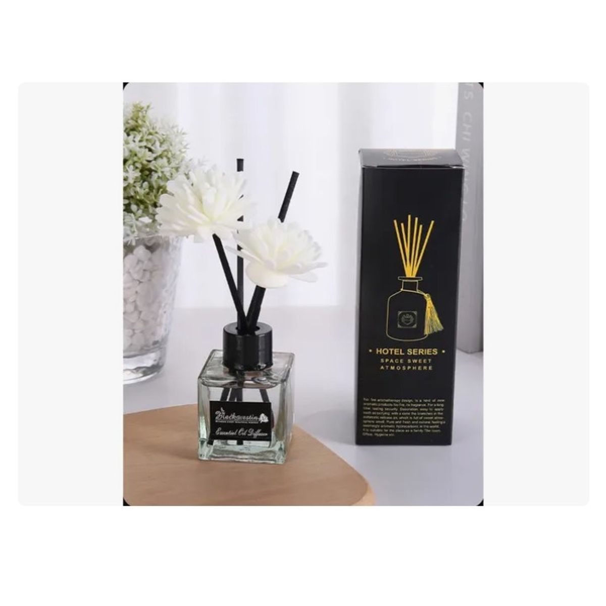 ESHOPANGIE - Pack 4 Difusor Ambiental + Varillas Aromatizador 50 Ml Rosas