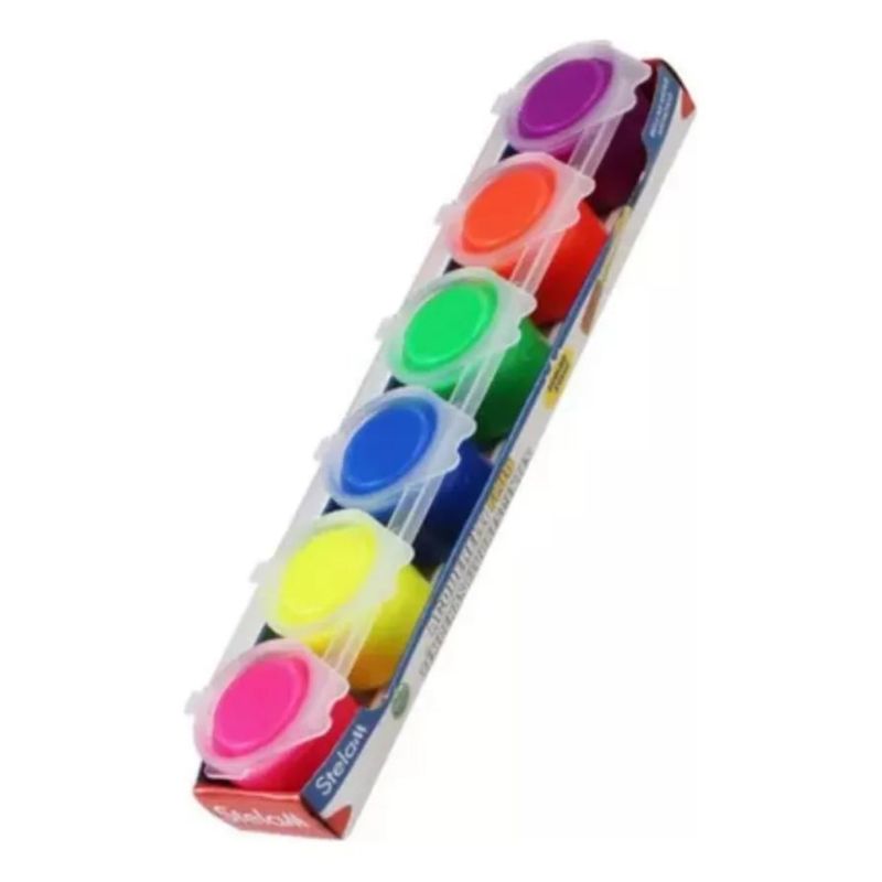 GENERICO - Temperas Fluorescentes 15 ml Pack De 6 Colores