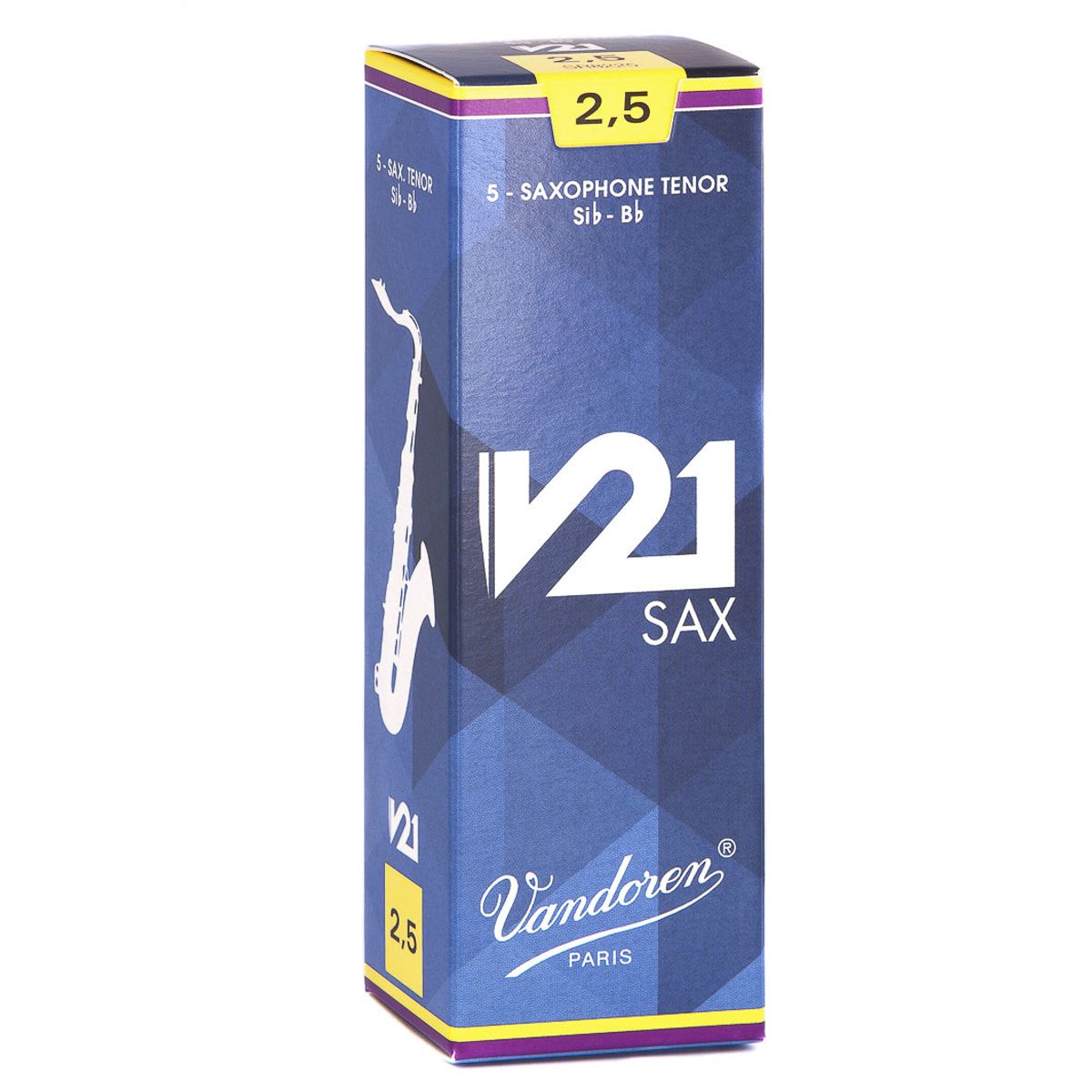 VANDOREN - Caja de cañas Saxo Tenor V21 N. 2.5 SR8225 Vandoren