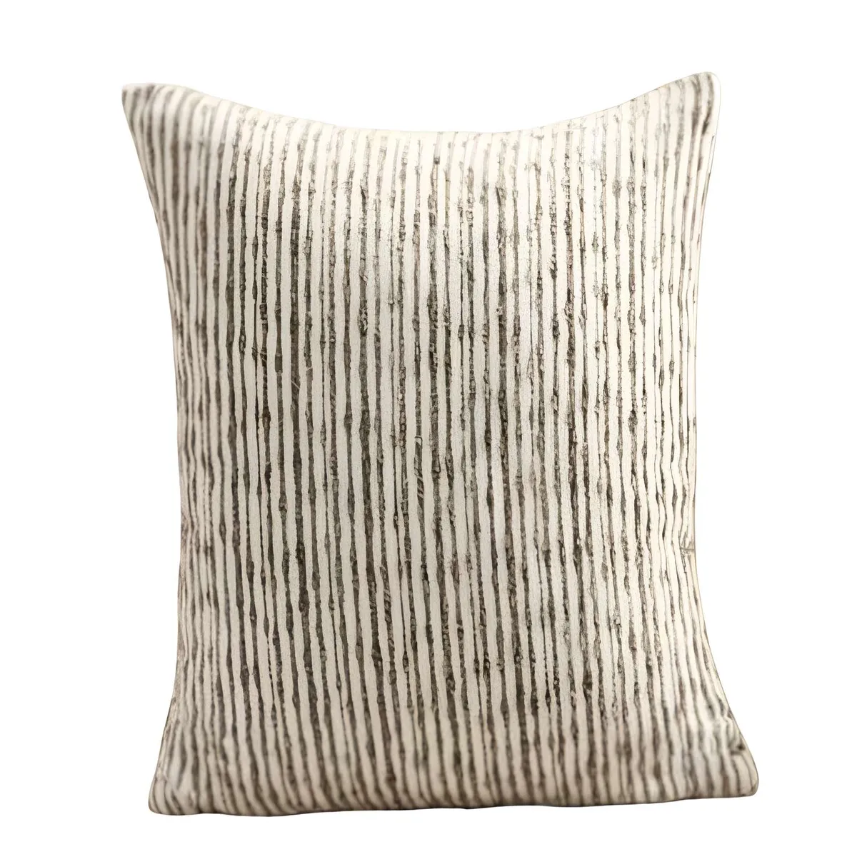 GENERICO - PACK DE 2 FUNDAS DE COJIN CHENILLE LINEA BEIGE