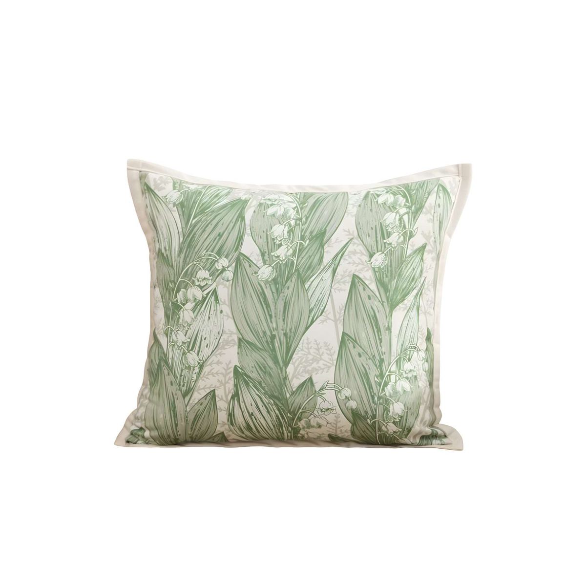 GENERICO - PACK DE 4 FUNDAS DE COJIN HOJA VERDE